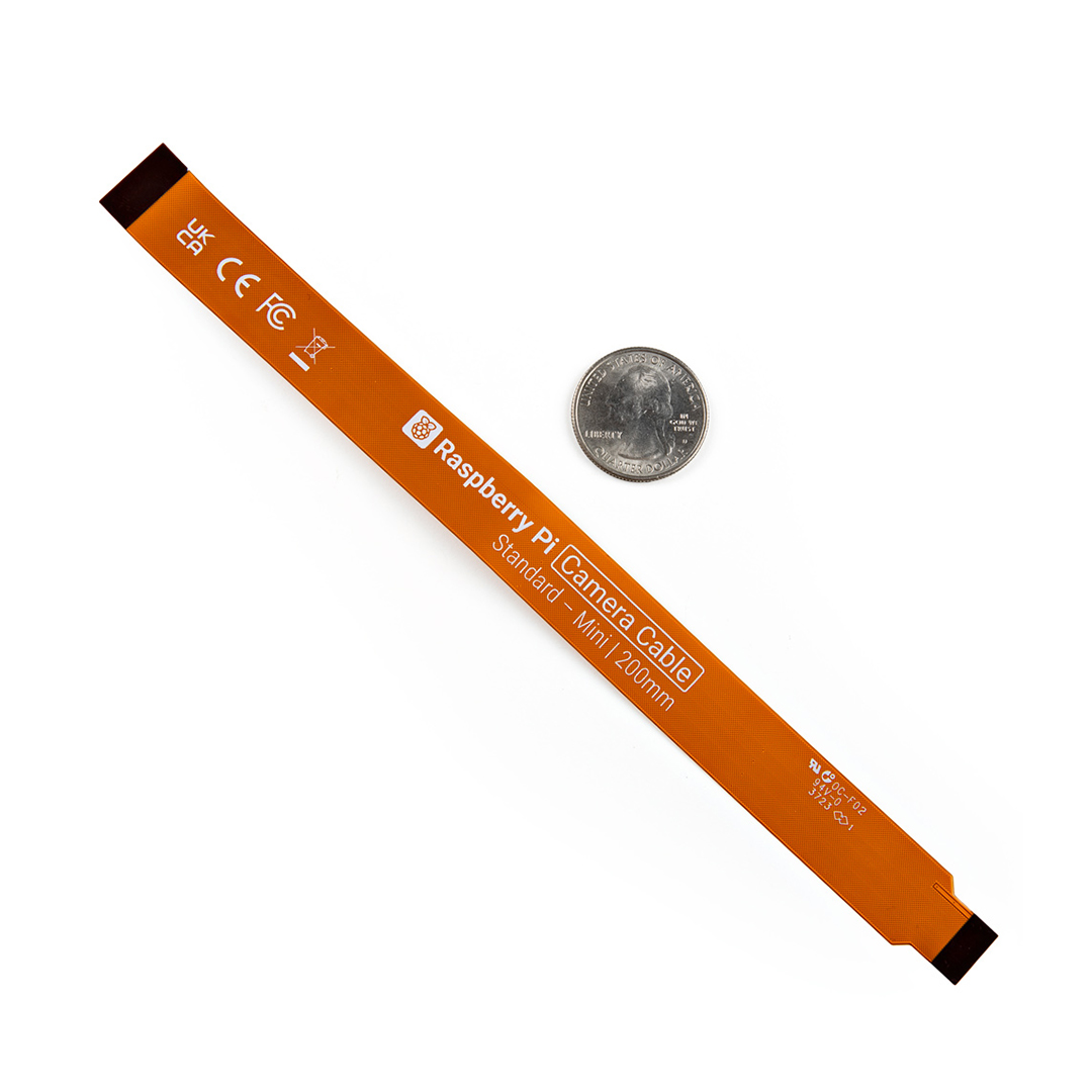 Raspberry Pi Camera Cable for Pi 5/Zero, Standard-Mini 200mm